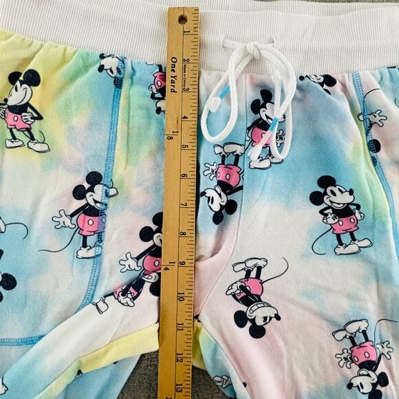 Disney Mickey Mouse Sleep Jogger Pajama Pants Lounge‎ Womems L Allover Print - Picture 7 of 9
